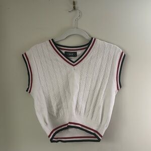 White semi-cropped vest wore once!